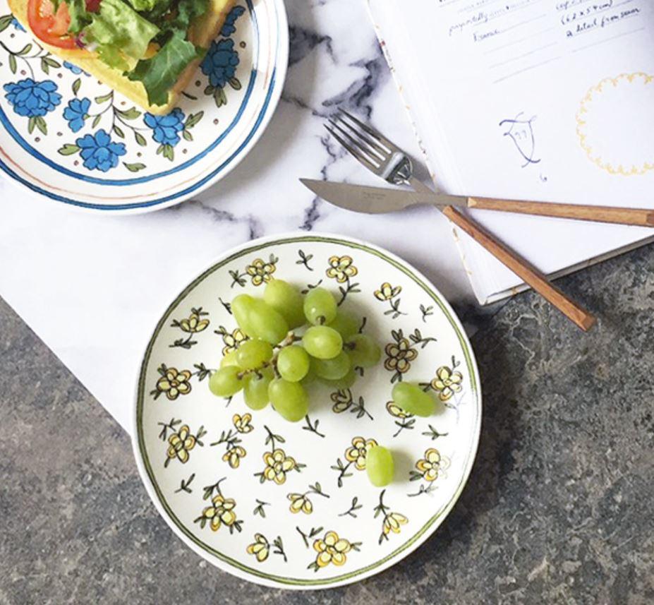 [Twig New York] Heritage - Daisy Chain - 8 in. Salad Plate - HANKOOK