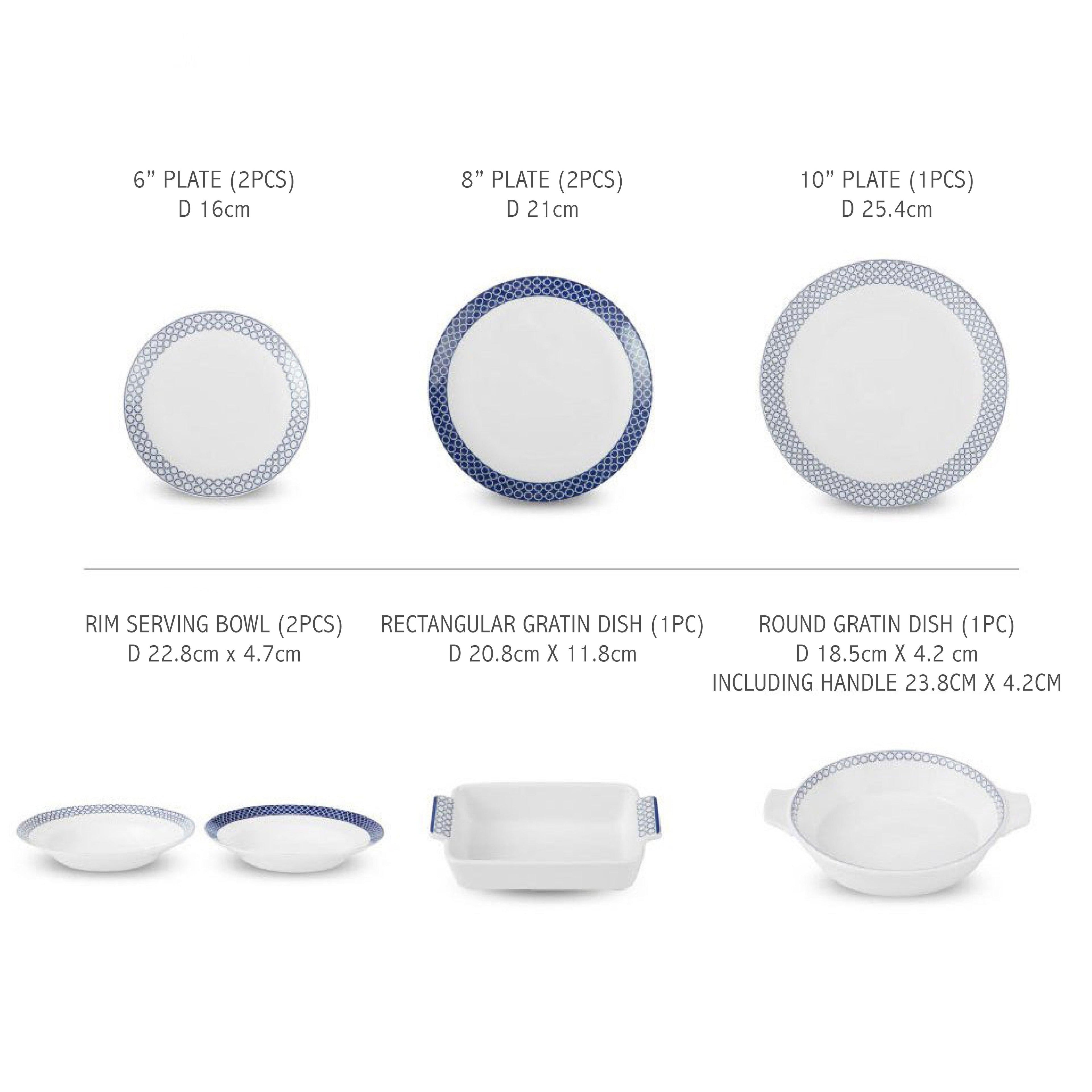 [Bluemoon] 32-Piece Home set, Serving for 6 - HANKOOK