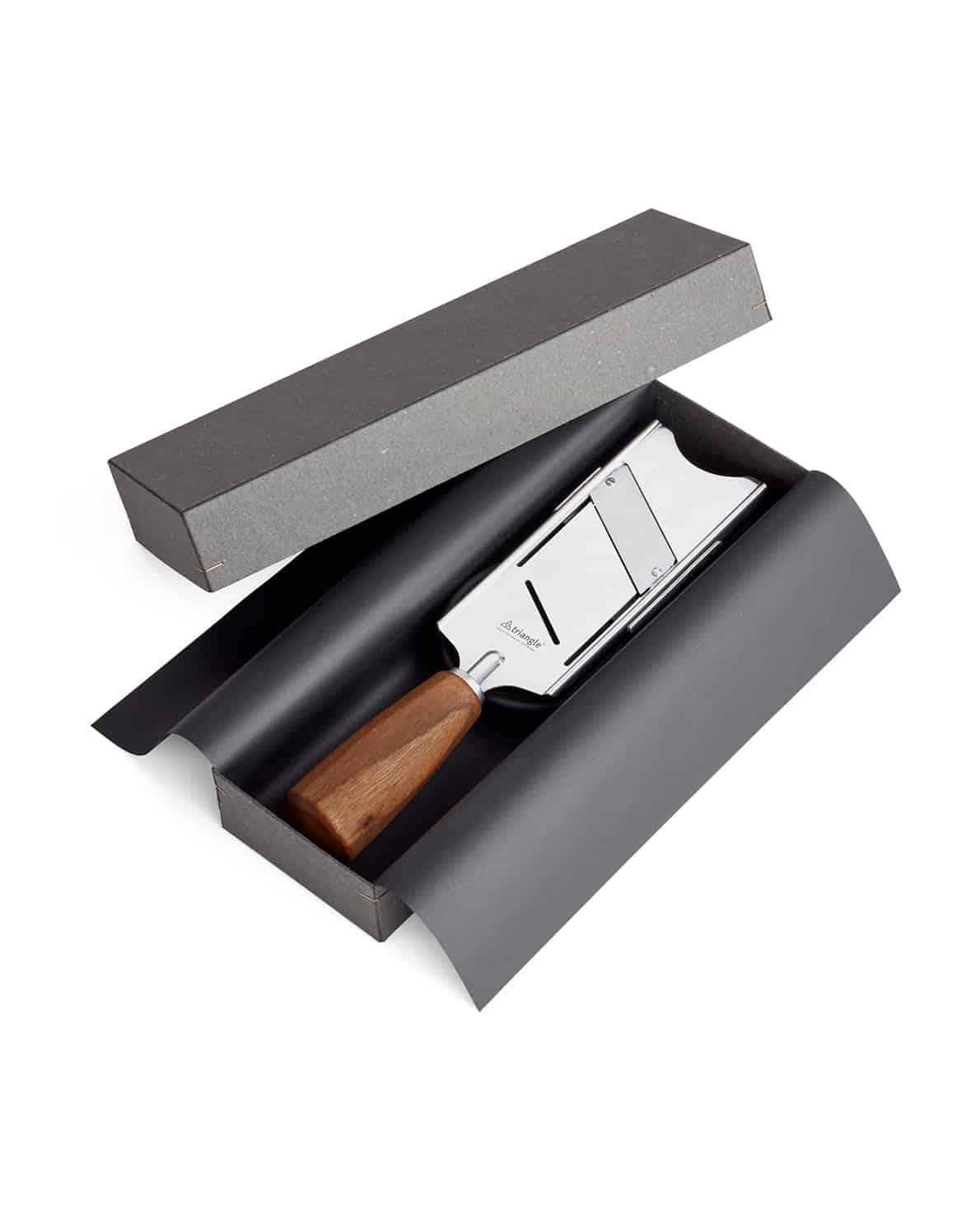 [Triangle] Fine Slicer PLUM wood with End Holder, in Gift Box - HANKOOK