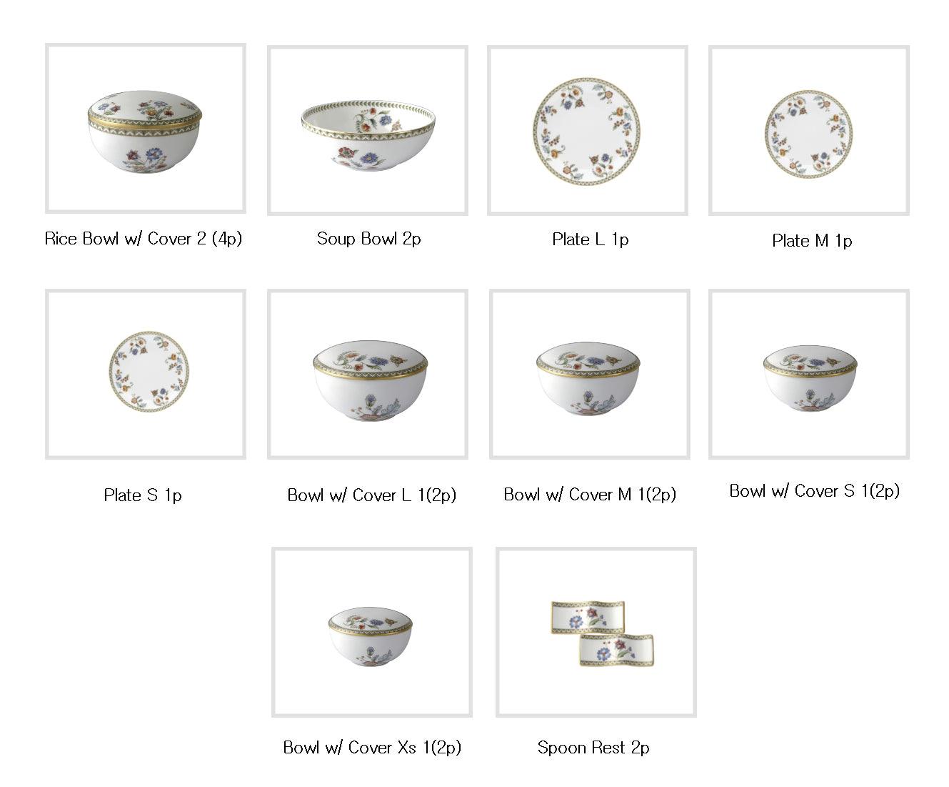 [Prouna] Gione 21-Piece Dinner set - HANKOOK