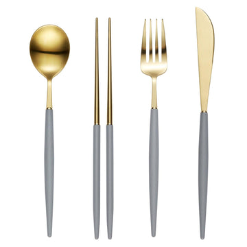 [Bogen] Eiffel Gold Dinner set, with K-Spoon - HANKOOK