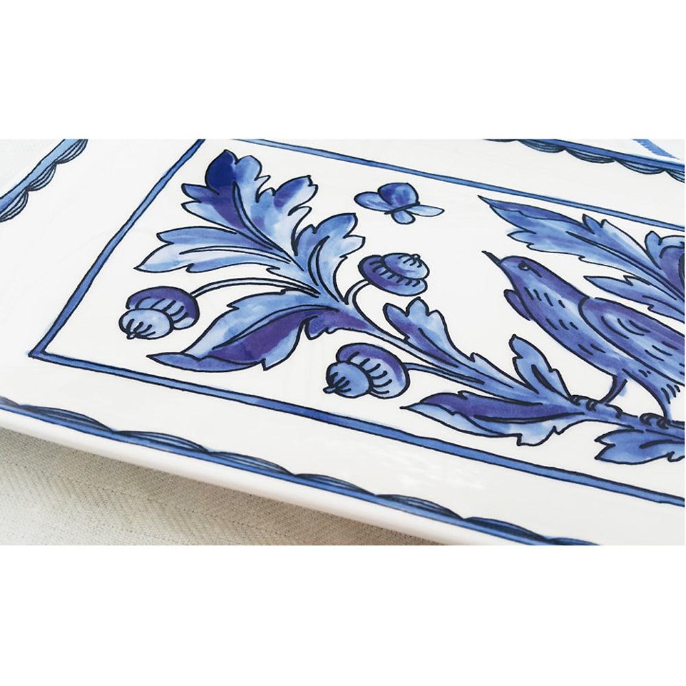 [Twig New York] Blue Bird 11" Rectangular Plate - HANKOOK