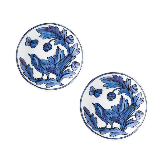 [Twig New York] Blue Bird 7.5" Plate set, 2pcs - HANKOOK