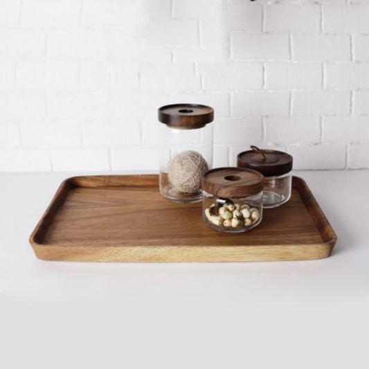 [Chabatree] Limpid Rectangle Tray - Acacia Wood