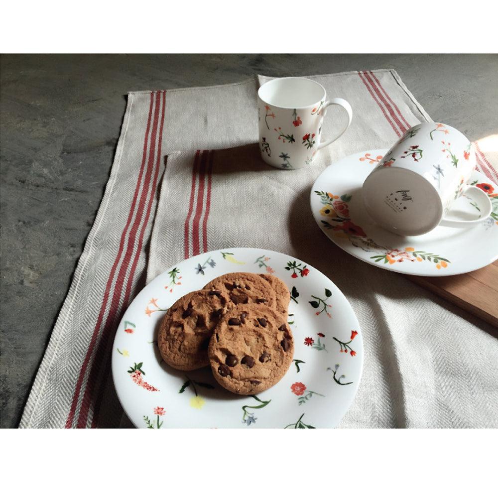 [Twig New York] Language of Flowers Set of 2--8" Accent Plates (A & B) - HANKOOK