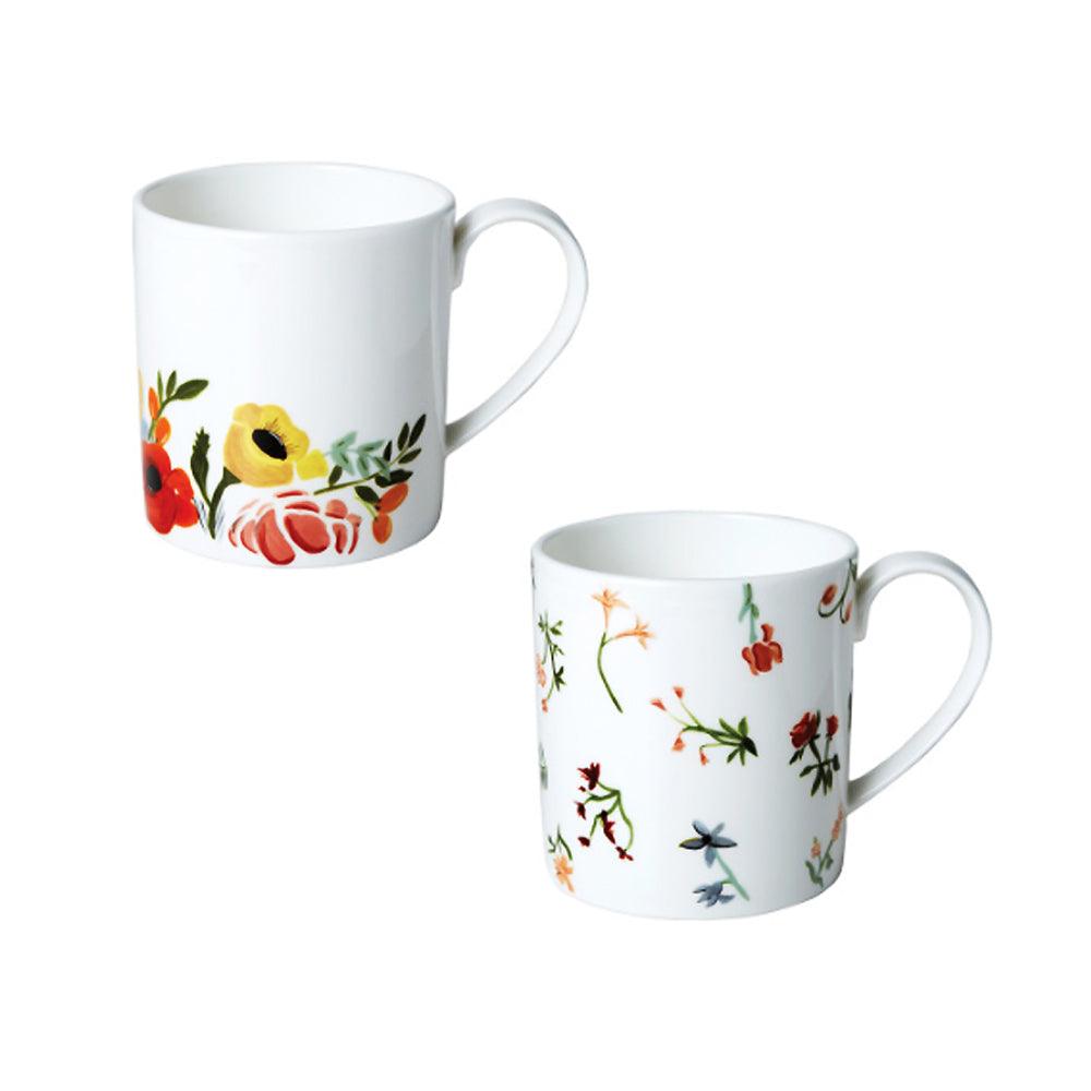 [Twig New York] Language of Flowers Mug set, 2pcs (A & B) - HANKOOK