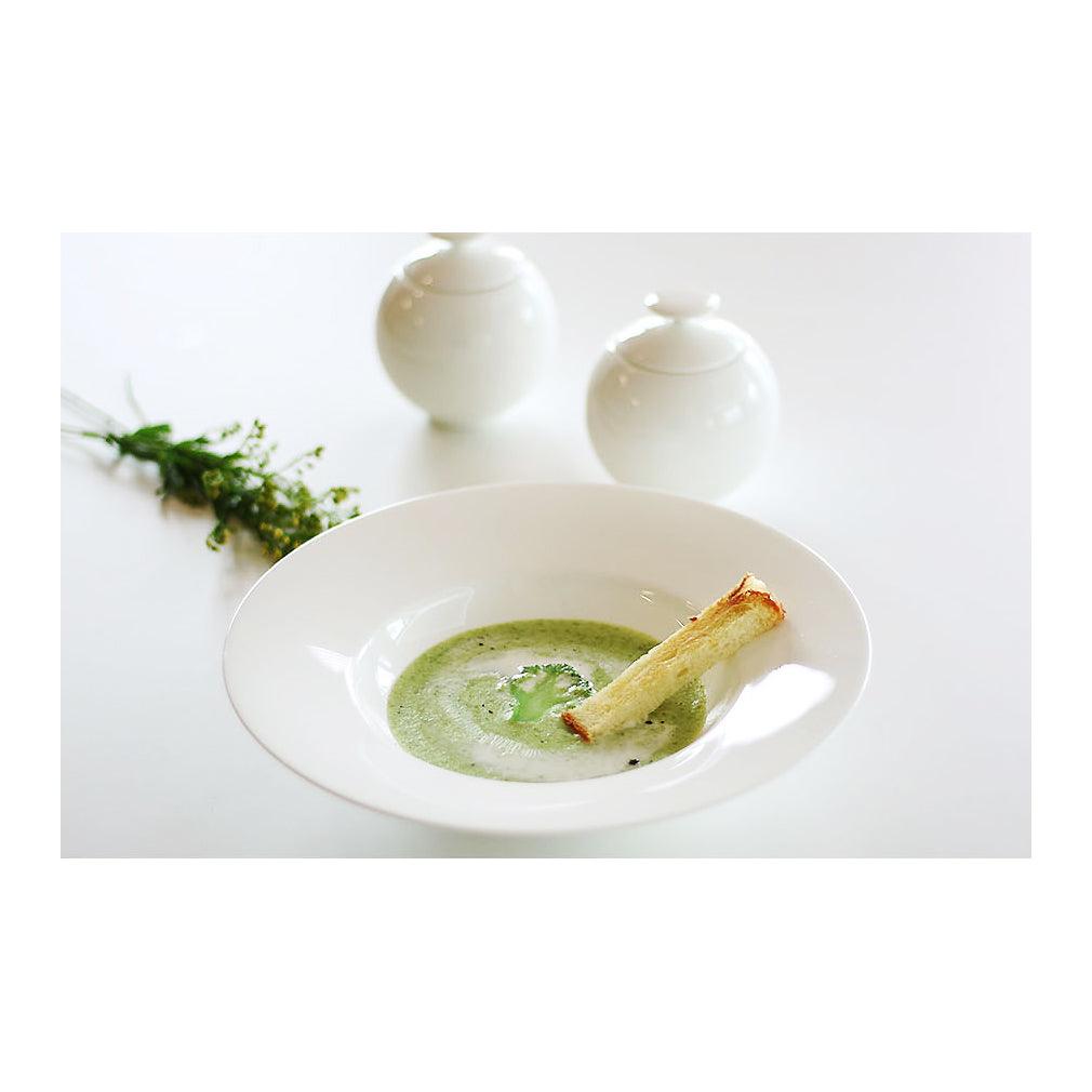 [Whitebloom] Origin White Rim Soup Bowl - HANKOOK