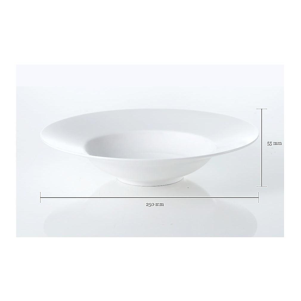 [Whitebloom] Origin White Rim Soup Bowl - HANKOOK