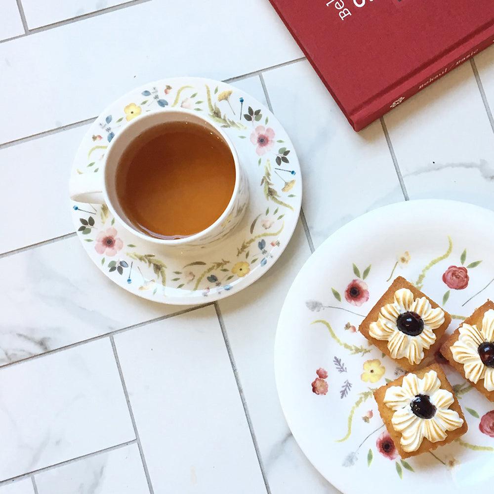 [Twig New York] Scandinavian Floral Cup & Saucer - HANKOOK