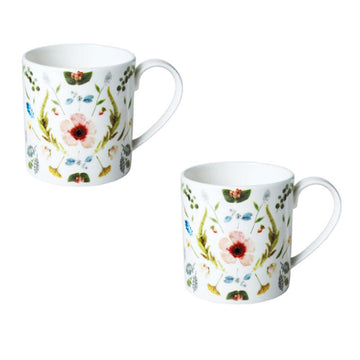 [Twig New York] Scandinavian Floral Mug set, 2pcs - HANKOOK
