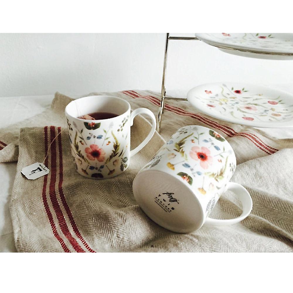 [Twig New York] Scandinavian Floral Mug set, 2pcs - HANKOOK