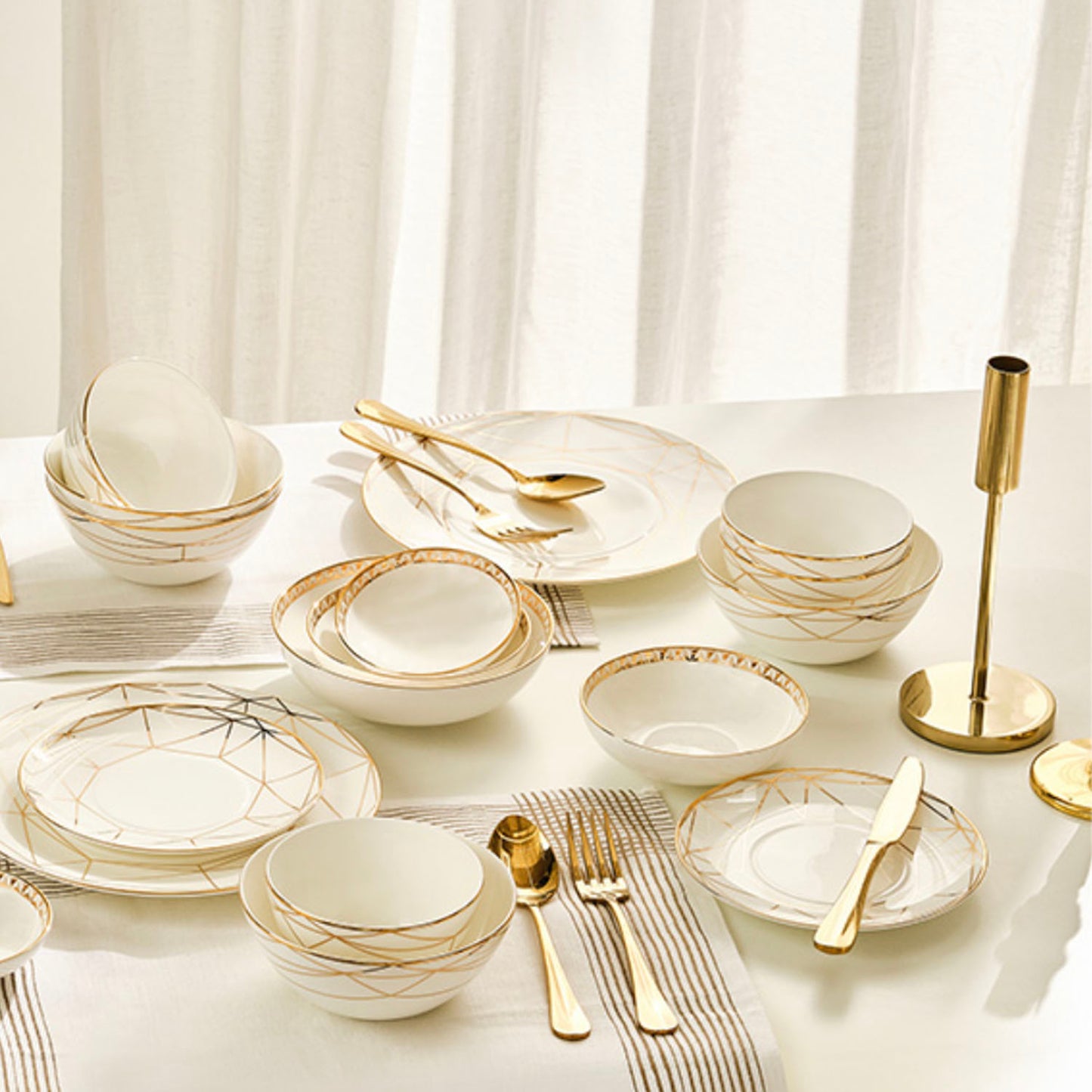 [Prouna] Gem cut Dinner Set for 4 people (18pc)