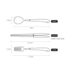 [Bogen]  Swan Gold Kids set, Spoon/Fork/Chopsticks, 4pcs - HANKOOK