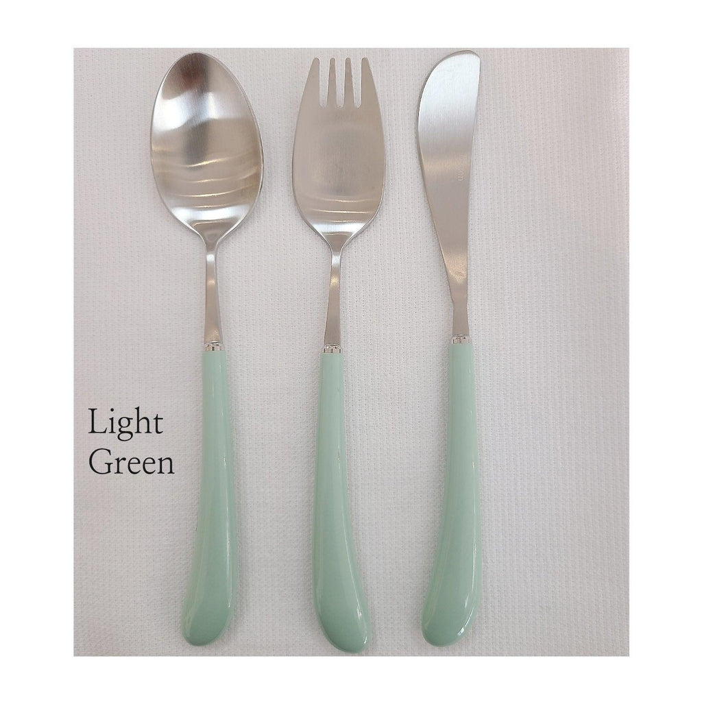 [Bogen] Swan Satin Toddler set, Spoon, Fork & Knife, 3pcs - HANKOOK