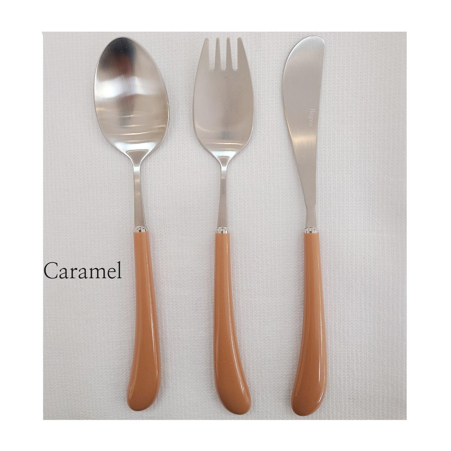 [Bogen] Swan Satin Toddler set, Spoon, Fork & Knife, 3pcs - HANKOOK