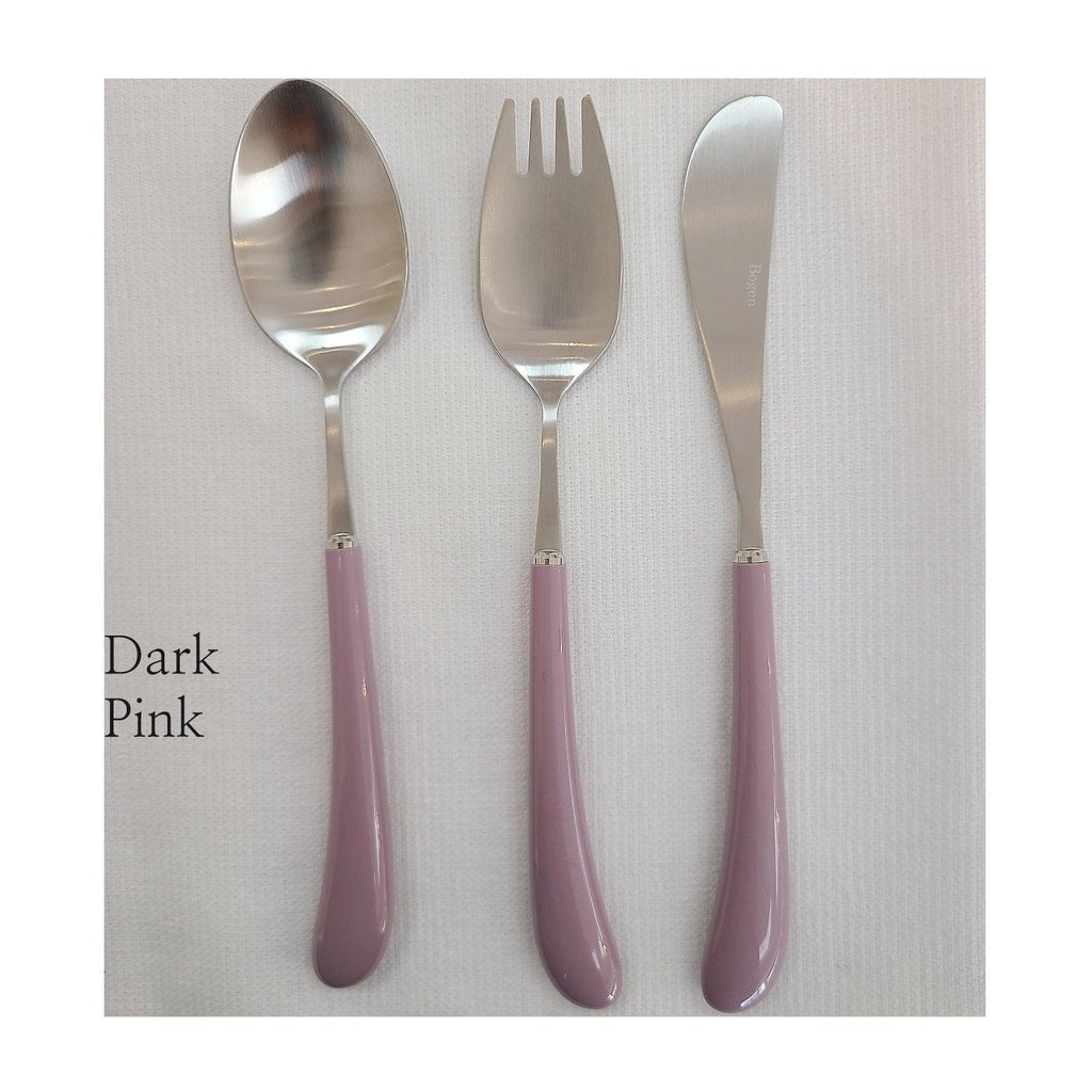 [Bogen] Swan Satin Toddler set, Spoon, Fork & Knife, 3pcs - HANKOOK