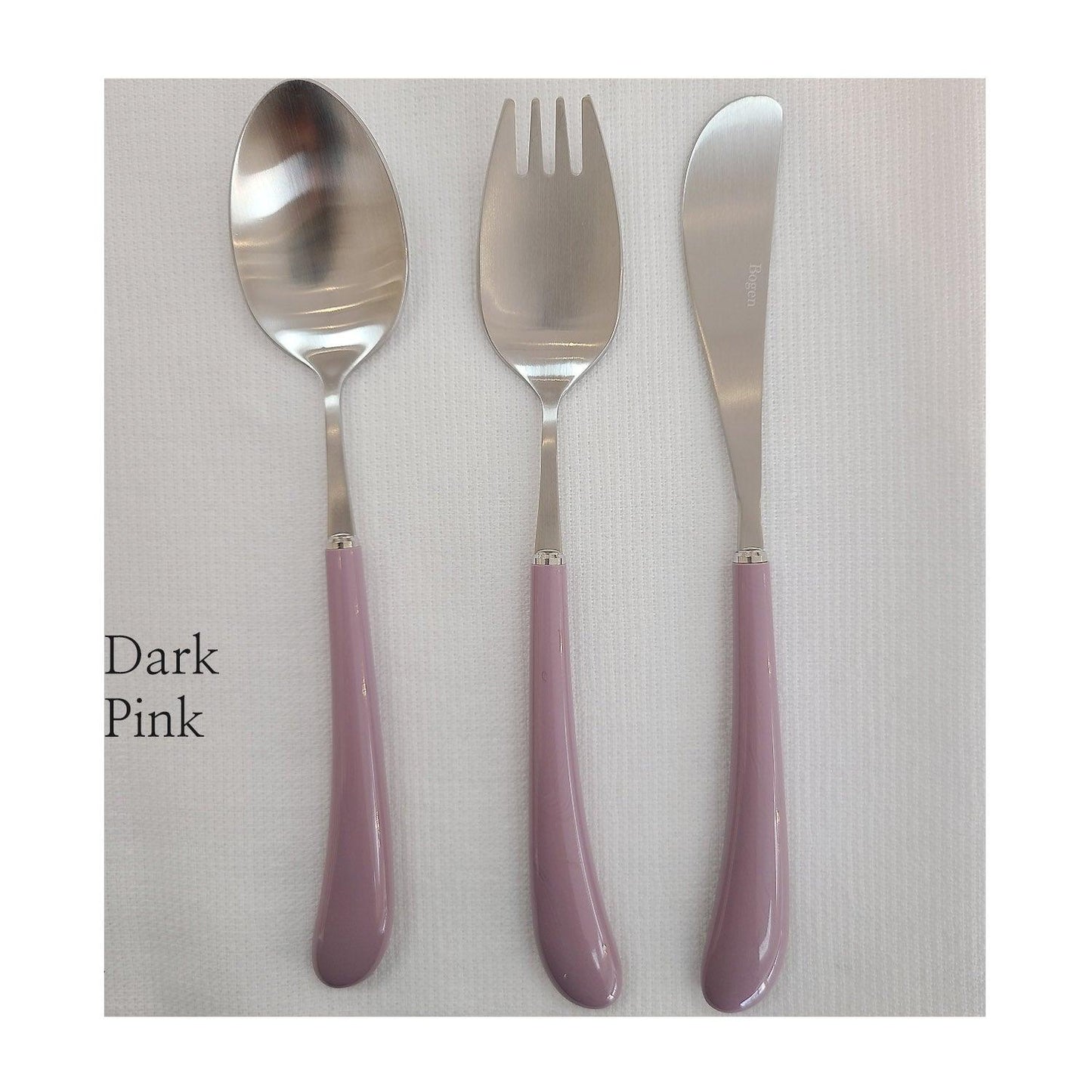 [Bogen] Swan Satin Toddler set, Spoon, Fork & Knife, 3pcs - HANKOOK