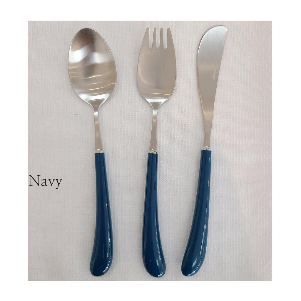 [Bogen] Swan Satin Toddler set, Spoon, Fork & Knife, 3pcs - HANKOOK