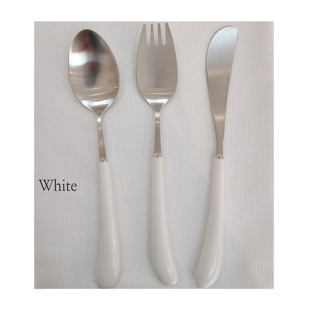[Bogen] Swan Satin Toddler set, Spoon, Fork & Knife, 3pcs - HANKOOK