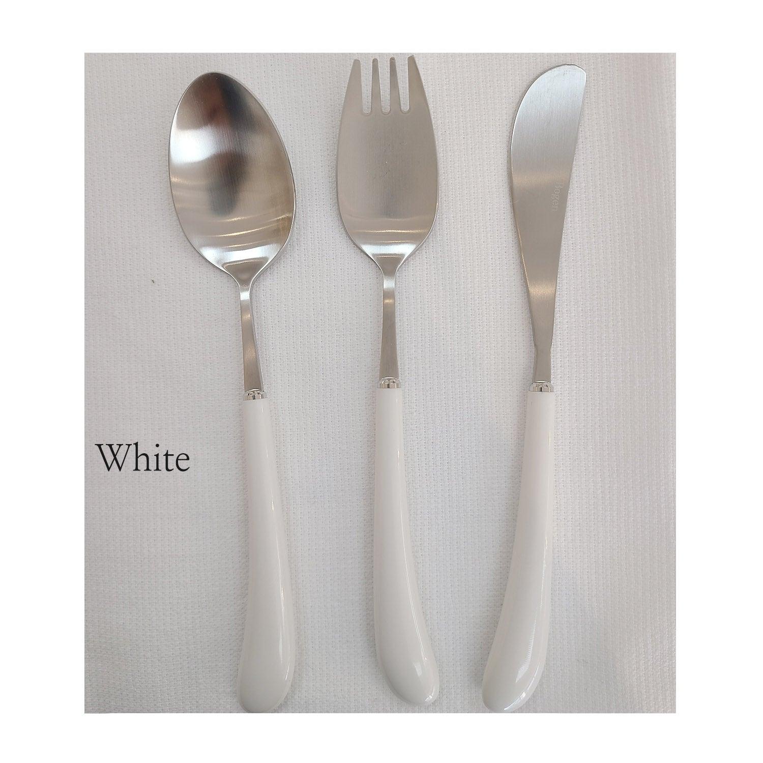 [Bogen] Swan Satin Toddler set, Spoon, Fork & Knife, 3pcs - HANKOOK
