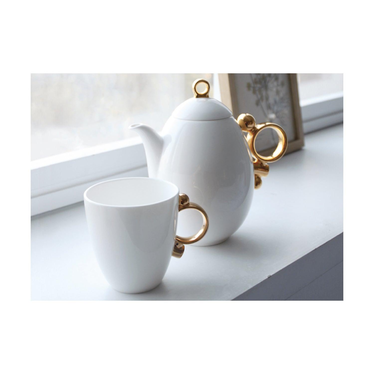 [Prouna] Geometrica White Mug--1-Piece - HANKOOK