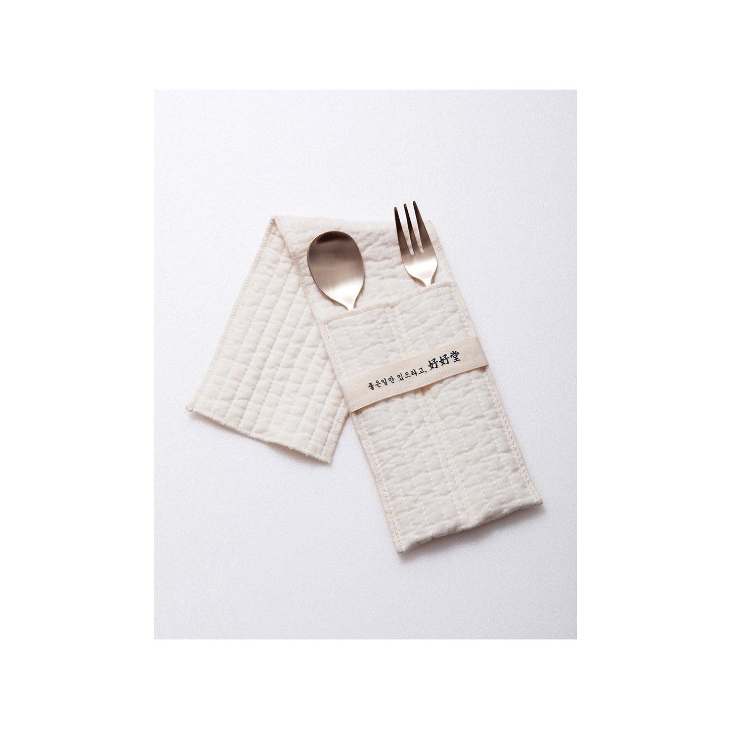 [Hohodang] Brass Tea Spoon and Tea Fork Set - HANKOOK