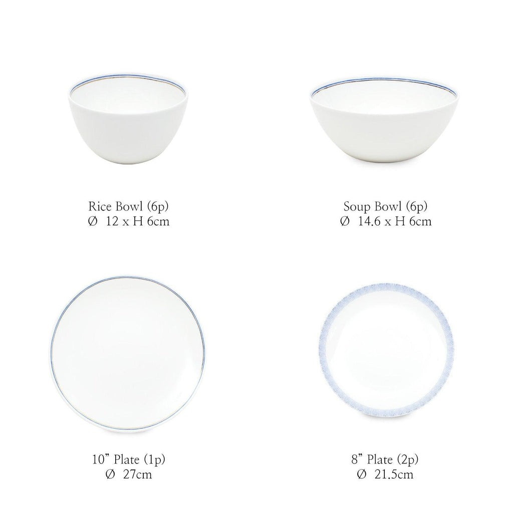 [Moire] 33-Piece Home set, Serving for 6 - HANKOOK