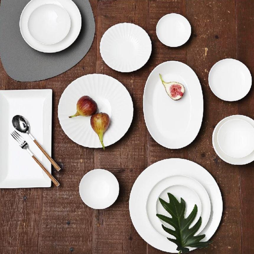 [Moire Blanc] 20-Piece Home set, Serving for 4 - HANKOOK
