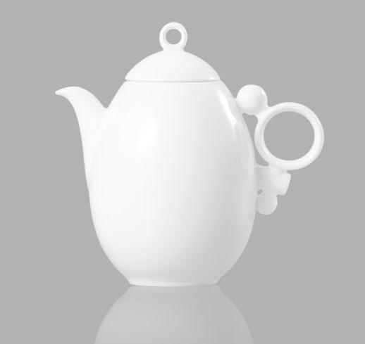 [Prouna] Geometrica White Teapot - HANKOOK