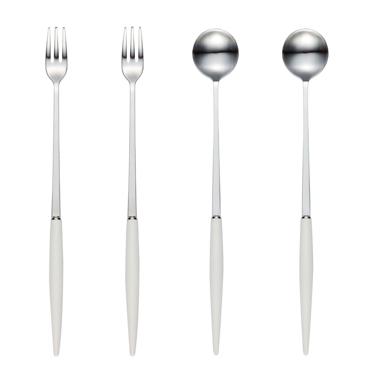 [Bogen] Eiffel Satin 2 Long  Spoon and 2 Long Fork - HANKOOK