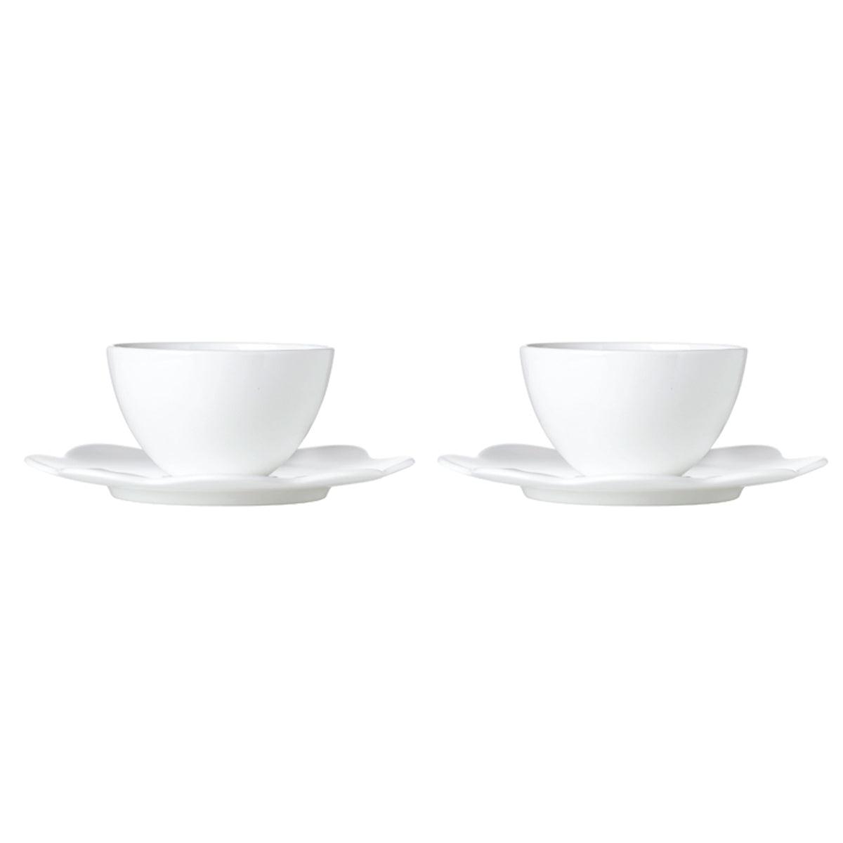[Prouna] Geometrica White Tea Set for 2 w/ Small Tea Pot - HANKOOK
